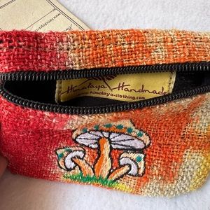 NWT Handmade Hemp Coin Pouch